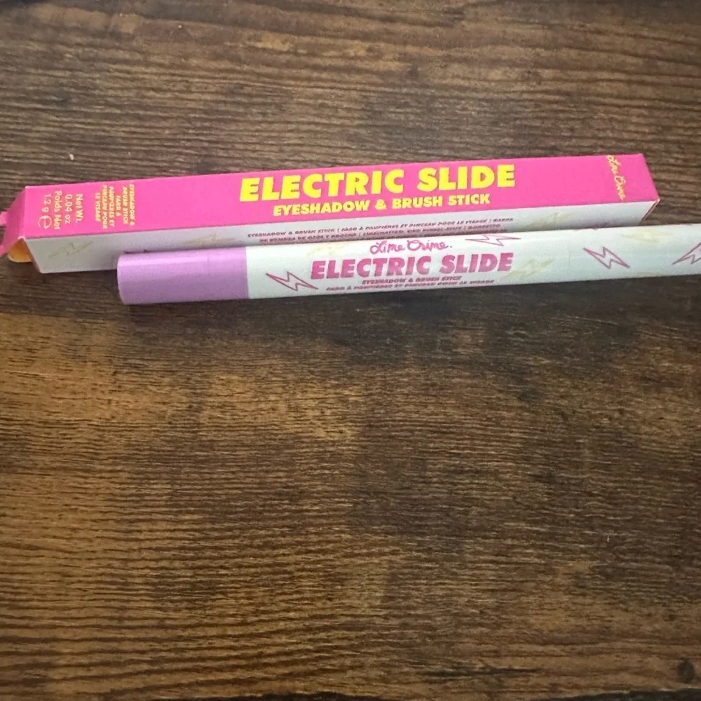 Lime Crime Electric Slide Eyeshadow & Brush Stick in Shade 'Whatever' New In Box - Picture 4 of 4